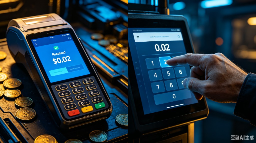 POS 终端与平板完成一分钱确权